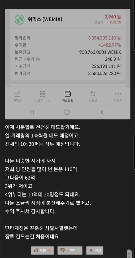 블라인드 암호화폐 위믹스 개쩌네