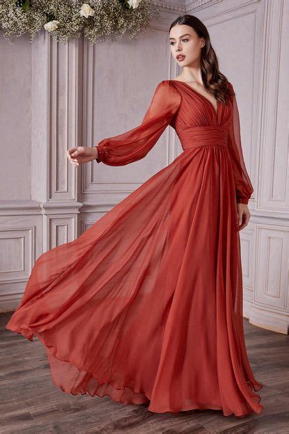 Blush Cinderella Divine Cd Long Sleeve Evening Formal Dress For