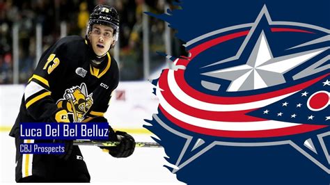 Luca Del Bel Belluz Columbus Blue Jacket Prospect Mississauga