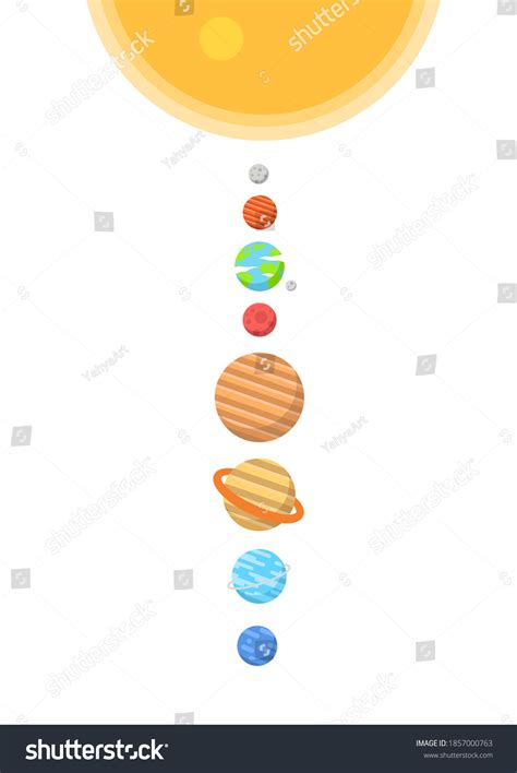 Solar System Portrait Poster Design Solar Stock Vector Royalty Free