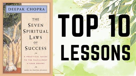 The Seven Spiritual Laws Of Success By Deepak Chopra Book Summary