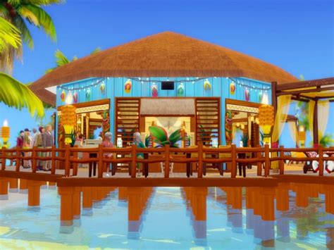 The Sims Resource Sulani Restaurant No Cc By Sharon337 • Sims 4
