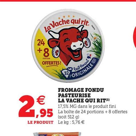 Promo Fromage Fondu Pasteuris La Vache Qui Rit Chez Super U