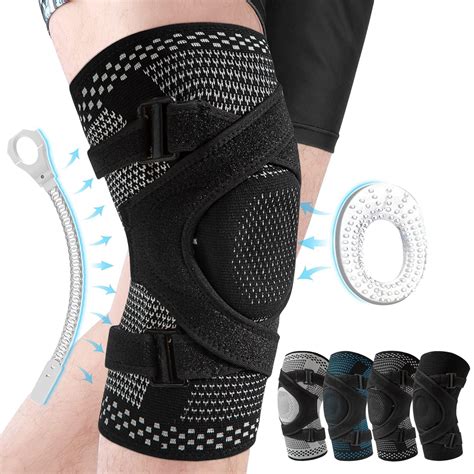 Knee Brace Support With Straps Side Stabilizers Patella Gel Pad