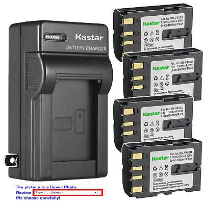 Kastar Battery Wall Charger For JVC BN V408 JVC GR DVL300U GR DVL305