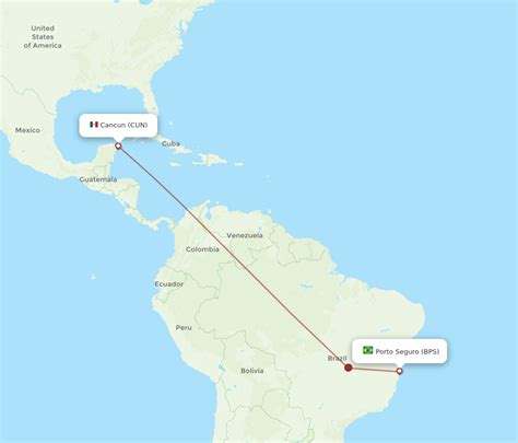 Flights From Porto Seguro To Cancun Bps To Cun Flight Routes