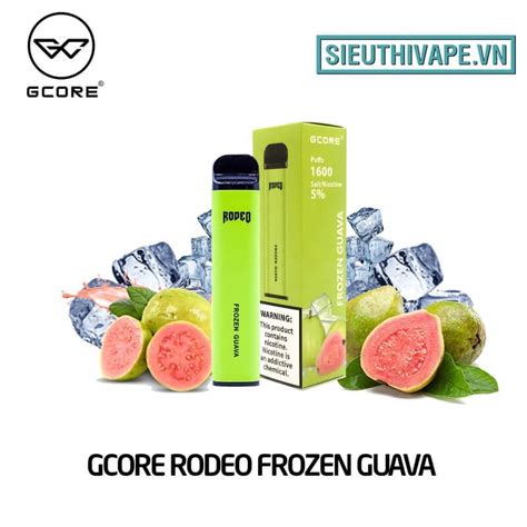 Bán Gcore Rodeo Frozen Guava Disposable Vape Pod Dùng 1 Lần