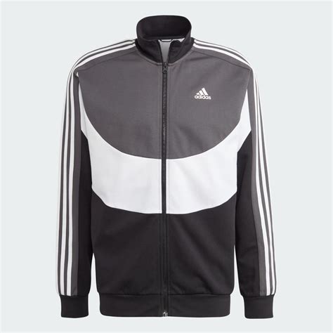 Adidas Colorblock Track Suit Black Adidas Uae