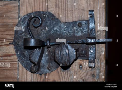 Antique Door Latch Stock Photo Alamy