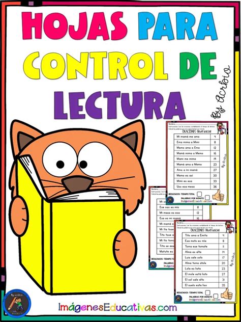 Hojas Para Control De Lectura Nivel Inicial Registros De Lectura