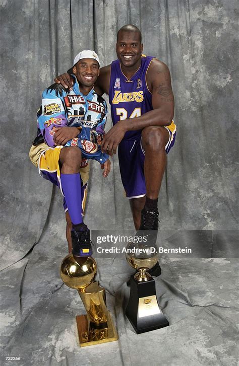 Kobe Bryant And Shaquille O Neal Of The Los Angeles Lakers Pose For A News Photo Getty Images