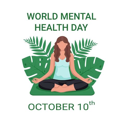 Premium Vector World Mental Health Day On October Mental Healthy