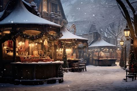 Christmas market christmas winter snow. | Premium Photo - rawpixel