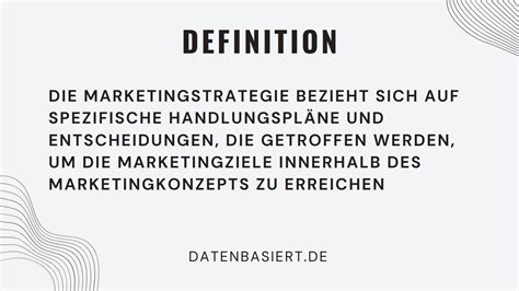 Marketingstrategien Definition Umsetzung Tipps