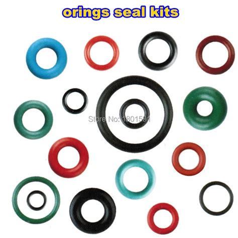 Free Shipping Fuel Injector Rubber Oring Seals Kits With Different