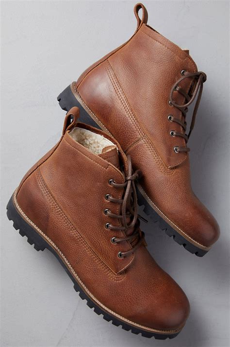 Waterproof Fur Lined Boots Mens