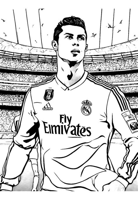 Desenhos Do Cristiano Ronaldo Para Colorir E Pintar Tudo Para Colorir