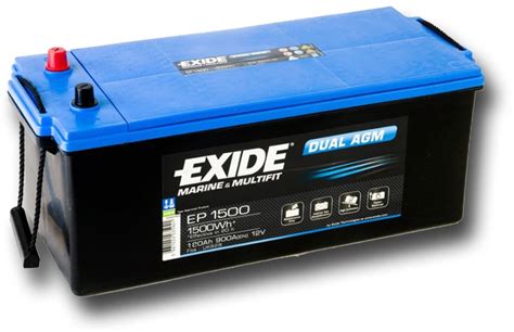 Autobaterie Exide Dual Agm Ep1500 12v 180ah Bonatrade