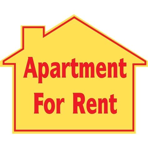 Promotional Apartment For Rent House Sign 22 1 2 X 18 HD Supply