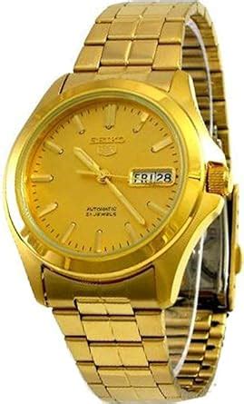 Amazon co jp SEIKO セイコー SEIKO 5 自動巻き Automatic Gold Dial 腕時計