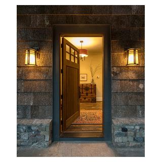 Black Mountain Rustic Modern Farmhouse Traditional Entry Other