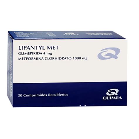 Lipantyl Met Glimepirida Mg Metformina Mg Caja De Comp