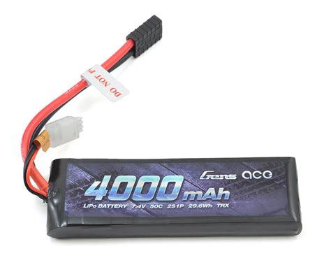 Gens Ace S Lipo Battery Pack C W Trx Connector V Mah Ga