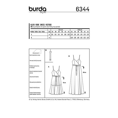 Burda Style Schnittmuster Kleid Trägerkleid und Abendkleid Nr