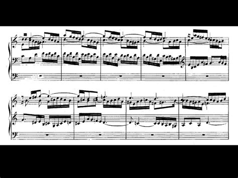 J S Bach Preludio y Fuga en La Menor BWV 543 Partitura Interpretación