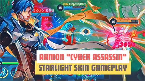 Aamon Cyber Assasin Starlight Skin Gameplay Mobile Legends Bang Bang