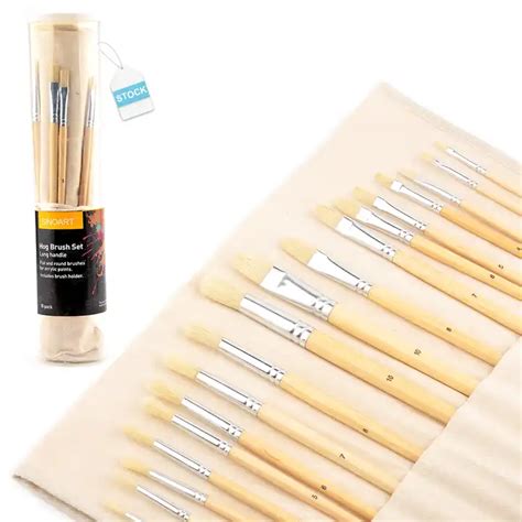 Sinoart Pcs Paint Brush Set Professional Hog Bristle Painting Brush