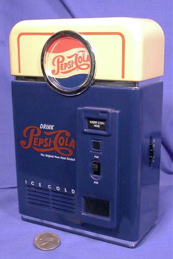 Pepsi Transistor Radio Pepsi Cola Vending Machine Style Radio Soda