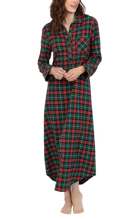 Pajamagram Long Flannel Nightgown Women Nightgown Plaid Nightgowns