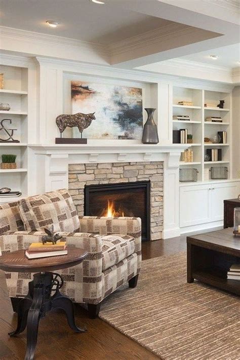 40 Best Winter Living Room Makeover Ideas Homyhomee Fireplace Built