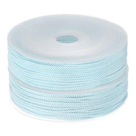 Uxcell Twisted Nylon Twine Thread Beading Cord Mm M Feet Extra