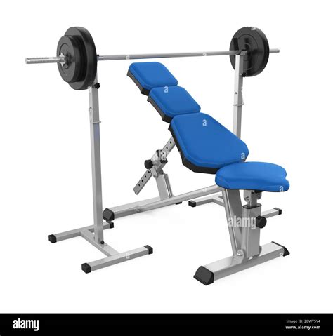 Barbell Bench Press Isolated Stock Photo - Alamy