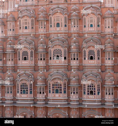 Hawa Mahal Palacio Rosa De Los Vientos En El Casco Antiguo De La