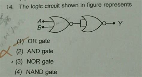 The Figure Shows Two Nand Gates Follow By A Nor Gate The System Is Equivalent To The Following