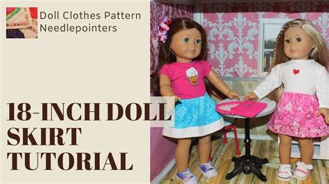 Learn How To Make An 18 Inch Doll Skirt Youtube