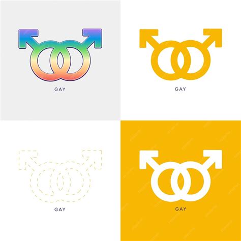 Premium Vector Gender Symbols Signs Vector Illustration Outline Icons In Full Vector Format