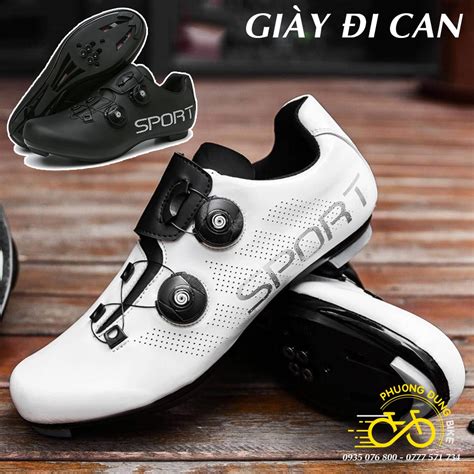 Giày Can đi Xe đạp Thể Thao Road Mtb Sport 2 Khóa Vặn GiÀy Đi Can