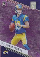 Stetson Bennett IV 2023 Elite 182 Purple 49 Price Guide Sports Card