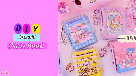 How To Make 3 Ring Binder Notebook Kawaii Journal Notebook Kawaii