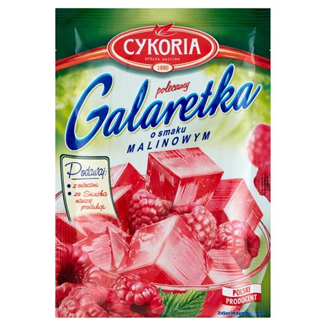 Cykoria Galaretka o smaku malinowym 75 g Torimpex Toruń