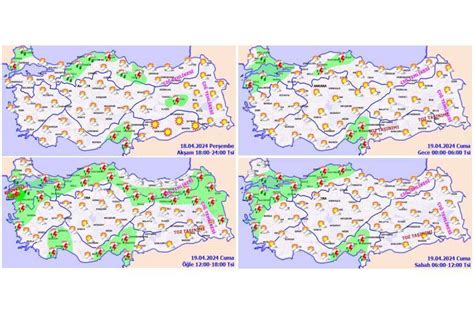 Meteoroloji yeni harita yayımladı İller tek tek sayıldı Kuvvetli