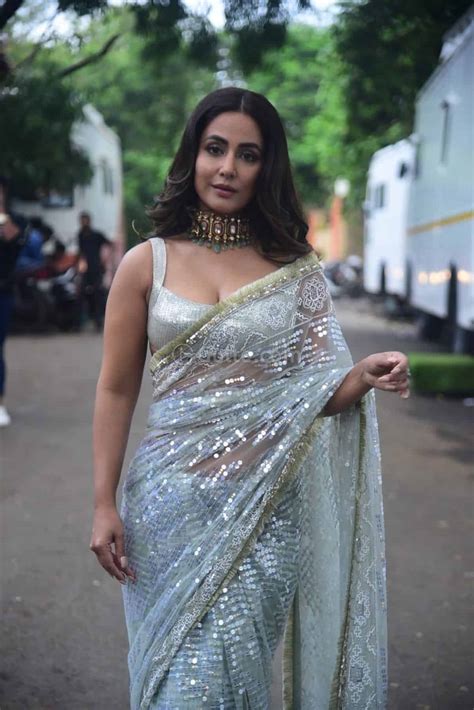 Tv Actress Hina Khan At Bigg Boss Ott Set In Filmcity Goregaon