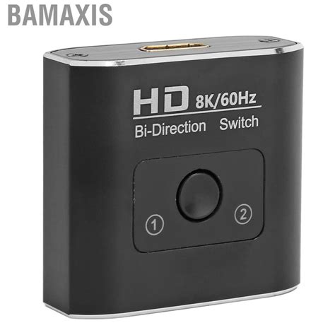 Bamaxis HD Multimedia Interface Switch 8K 60Hz Bidirectional 2 Ports