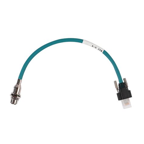 M12 Bulkhead To RJ45 With Locking Screws Cable China Supplier M12 X