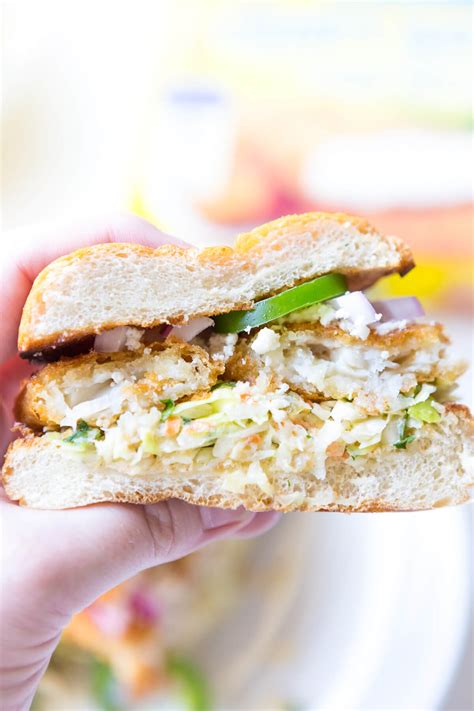 Mexican Slaw Fish Sandwich Gortons Seafood A Zesty Bite