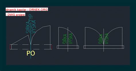 Dinamik Kap Lar Dwg Projesi Autocad Projeler